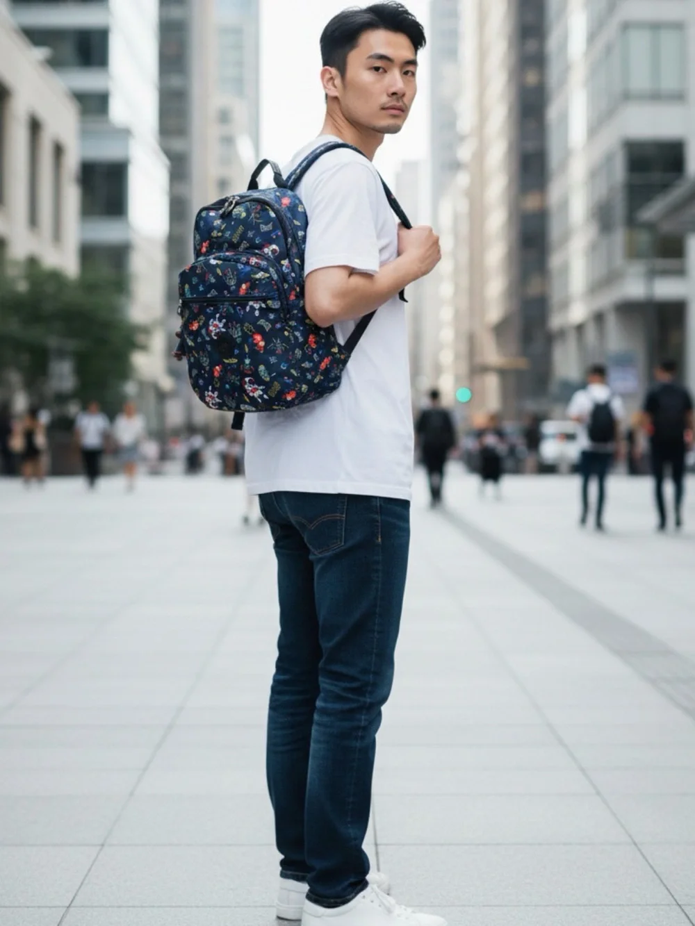 Kipling Seoul Extra Large 17” Laptop Backpack Space Fantasy Blue